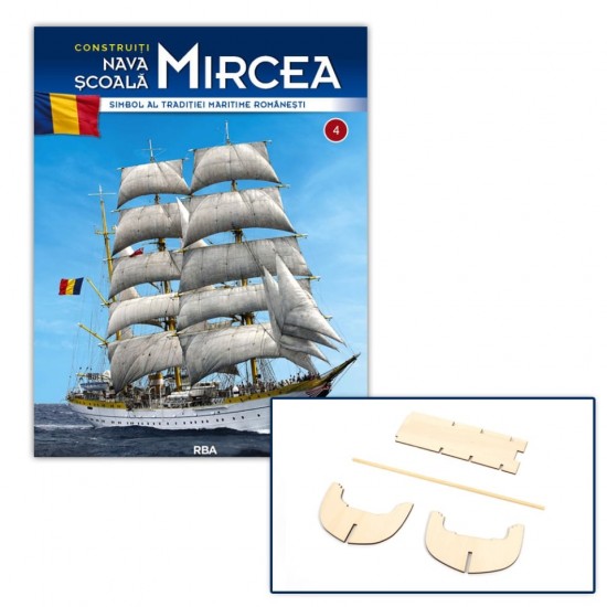 Macheta nava KIT Nava Scoala Mircea nr 4, 1:95 RBA Libertatea