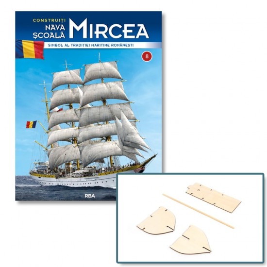 Macheta nava KIT Nava Scoala Mircea nr 8, 1:95 RBA Libertatea
