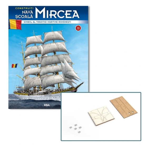 Macheta nava KIT Nava Scoala Mircea nr 11, 1:95 RBA Libertatea