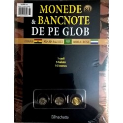 Monede Si Bancnote De Pe Glob Nr.81 - 1cedi, 5halala, 10leones, Hachette