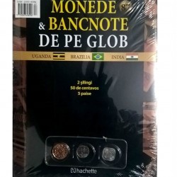 Monede Si Bancnote De Pe Glob Nr.87 - 2 silingi, 50 centavos, 5 paise, Hachette