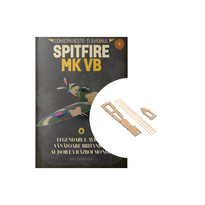 Macheta avion KIT Supermarine Spitfire MK VB nr 6, 1:12 Libertatea 