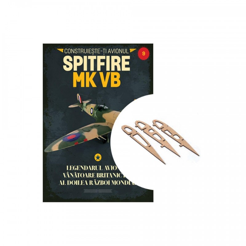 Macheta avion KIT Supermarine Spitfire MK VB nr 9, 1:12 Libertatea 