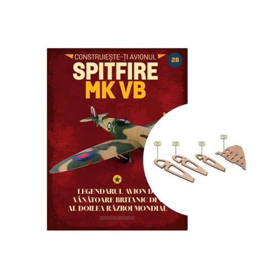 Macheta avion KIT Supermarine Spitfire MK VB nr 28, 1:12 Libertatea 