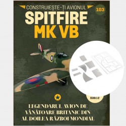 Macheta avion KIT Supermarine Spitfire MK VB nr 103, 1:12 Libertatea