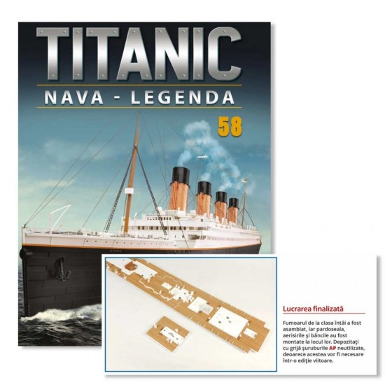 Macheta nava KIT Titanic nr 58, 1:200 Hachette Libertatea