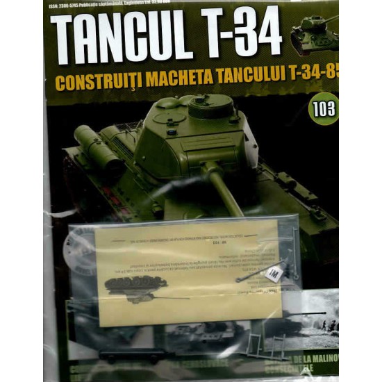Colectia Tancul Т-34 Nr.103, 1:16 macheta kit de asamblat, Eaglemoss
