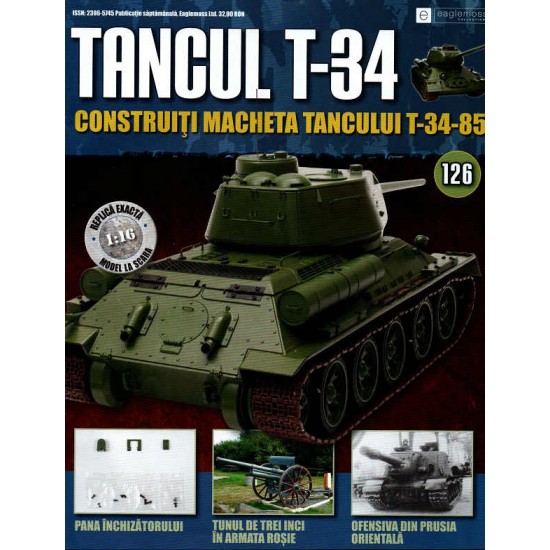 Colectia Tancul Т-34 Nr.126, 1:16 macheta kit de asamblat, Eaglemoss