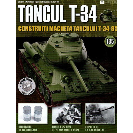 Colectia Tancul Т-34 Nr.135, 1:16 macheta kit de asamblat, Eaglemoss