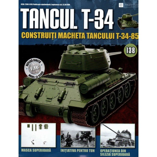 Colectia Tancul Т-34 Nr.138, 1:16 macheta kit de asamblat, Eaglemoss