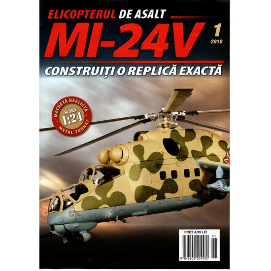 Macheta Elicopterului de asalt MI-24V nr 1, 1:24 Eaglemoss