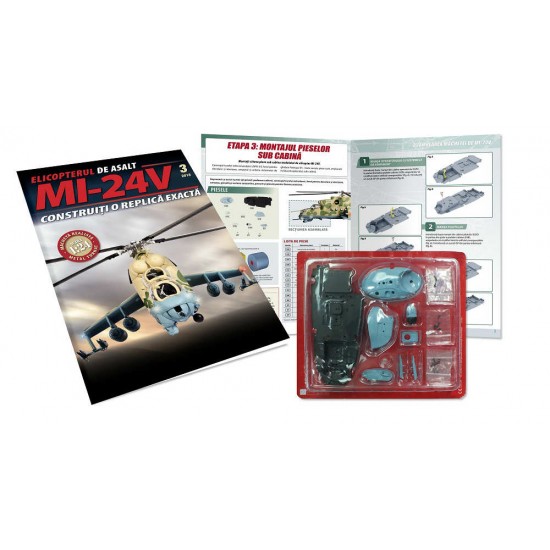 Macheta Elicopterului de asalt MI-24V nr 3, 1:24 Eaglemoss