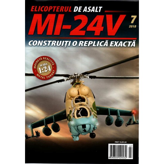 Macheta Elicopterului de asalt MI-24V nr 7, 1:24 Eaglemoss