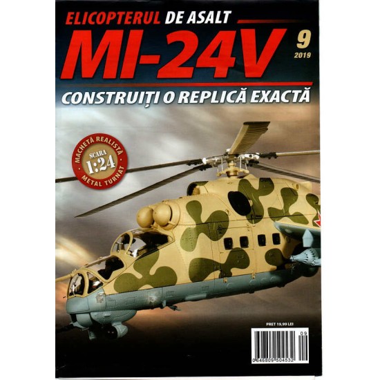 Macheta Elicopterului de asalt MI-24V nr 9, 1:24 Eaglemoss