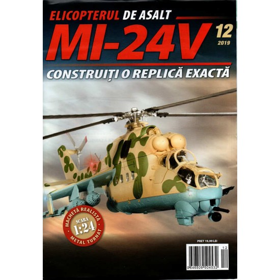 Macheta Elicopterului de asalt MI-24V nr 12, 1:24 Eaglemoss