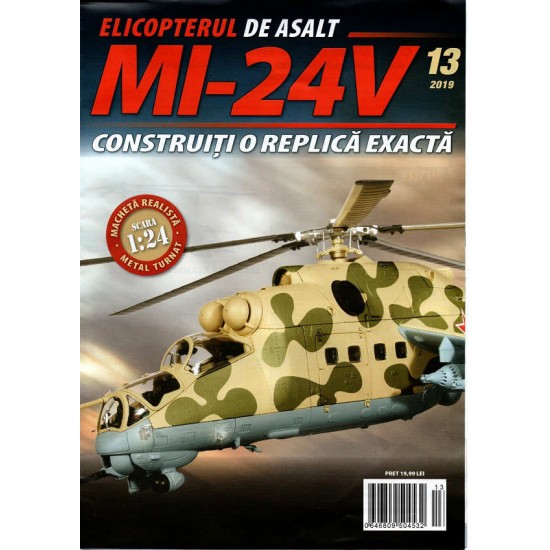 Macheta Elicopterului de asalt MI-24V nr 13, 1:24 Eaglemoss