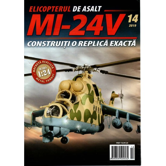 Macheta Elicopterului de asalt MI-24V nr 14, 1:24 Eaglemoss