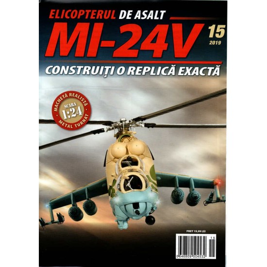 Macheta Elicopterului de asalt MI-24V nr 15, 1:24 Eaglemoss