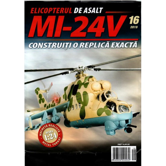 Macheta Elicopterului de asalt MI-24V nr 16, 1:24 Eaglemoss
