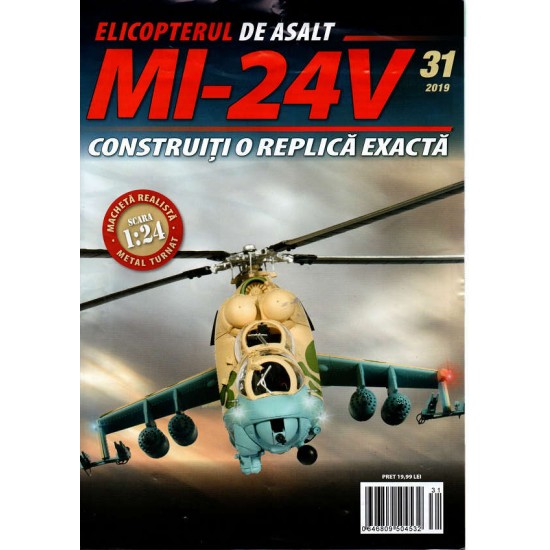 Macheta Elicopterului de asalt MI-24V nr 31, 1:24 Eaglemoss