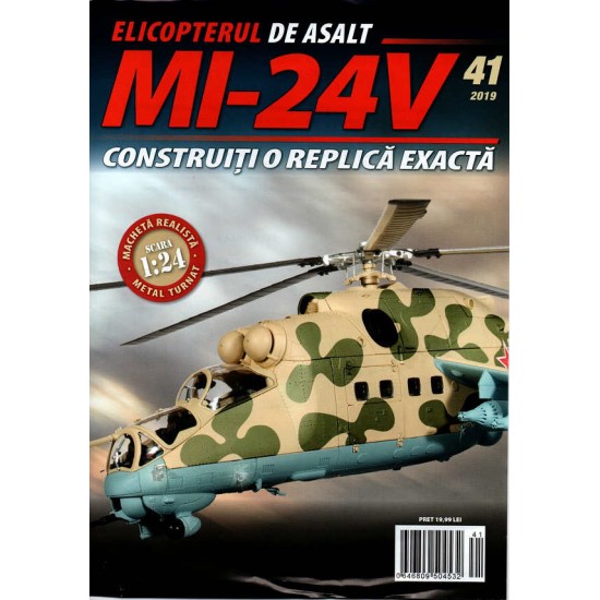 Macheta Elicopterului de asalt MI-24V nr 41, 1:24 Eaglemoss