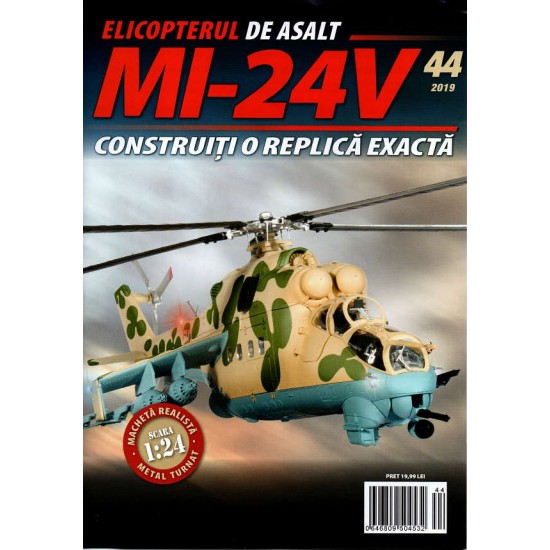 Macheta Elicopterului de asalt MI-24V nr 44, 1:24 Eaglemoss