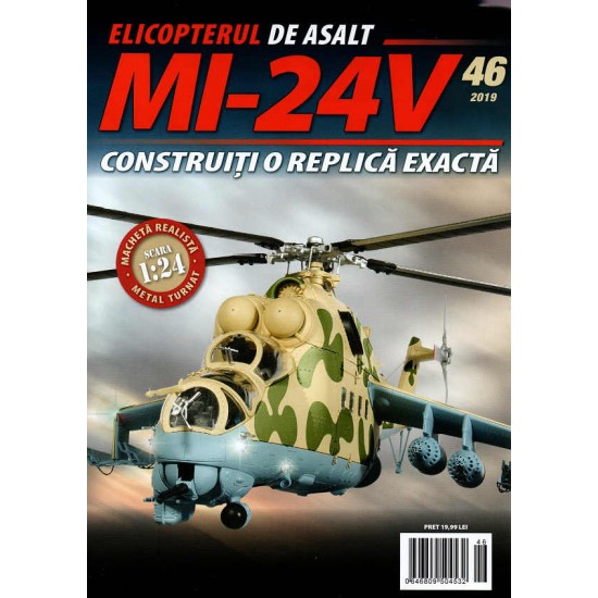 Macheta Elicopterului de asalt MI-24V nr 46, 1:24 Eaglemoss