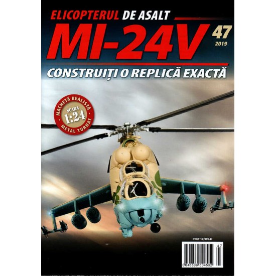 Macheta Elicopterului de asalt MI-24V nr 47, 1:24 Eaglemoss