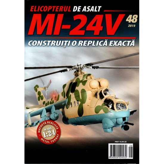 Macheta Elicopterului de asalt MI-24V nr 48, 1:24 Eaglemoss