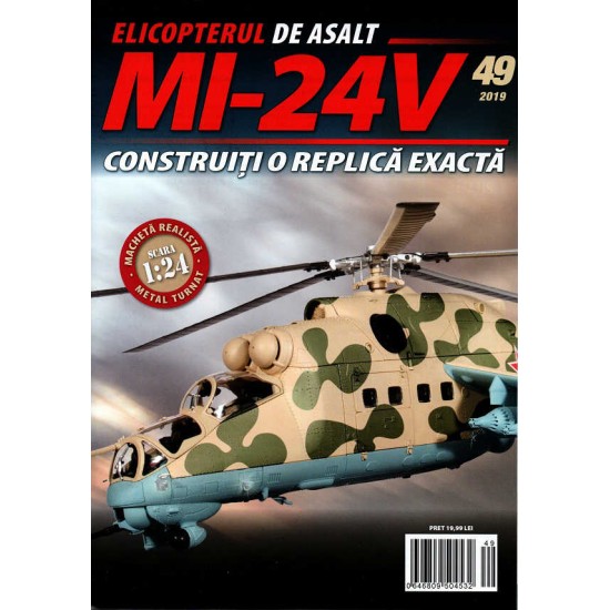 Macheta Elicopterului de asalt MI-24V nr 49, 1:24 Eaglemoss