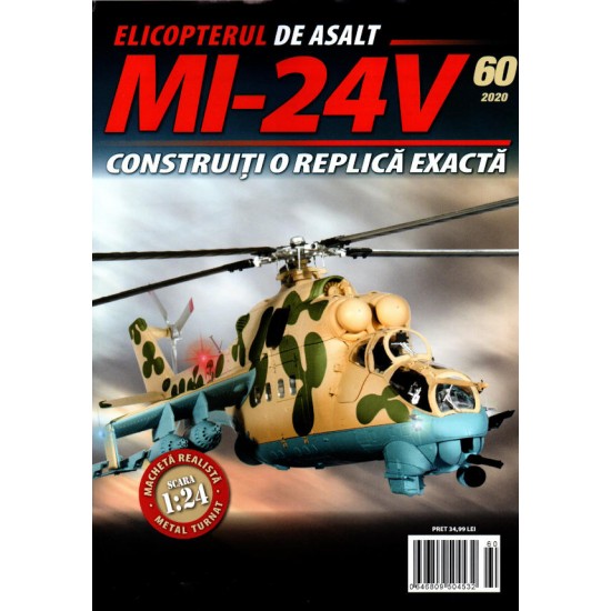 Macheta Elicopterului de asalt MI-24V nr 60, 1:24 Eaglemoss