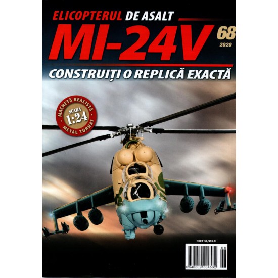 Macheta Elicopterului de asalt MI-24V nr 68, 1:24 Eaglemoss