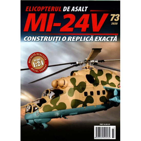 Macheta Elicopterului de asalt MI-24V nr 73, 1:24 Eaglemoss