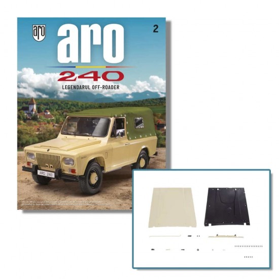 Macheta auto ARO 240 KIT Nr.2 - elemente capota, scara 1:8 Hachette