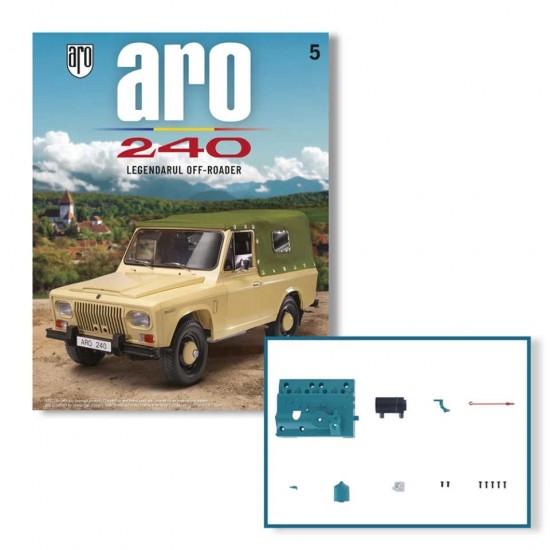 Macheta auto ARO 240 KIT Nr.5 - elemente motor2, scara 1:8 Hachette