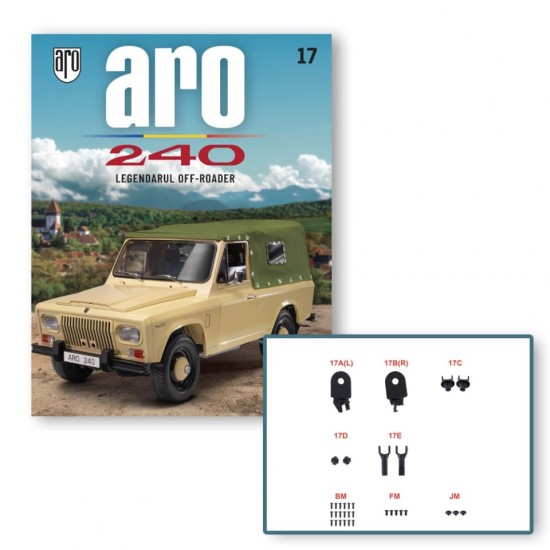Macheta auto ARO 240 KIT Nr.17 - elemente diferential, scara 1:8 Hachette
