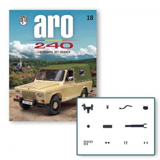 Macheta auto ARO 240 KIT Nr.18 - elemente transmisie, scara 1:8 Hachette