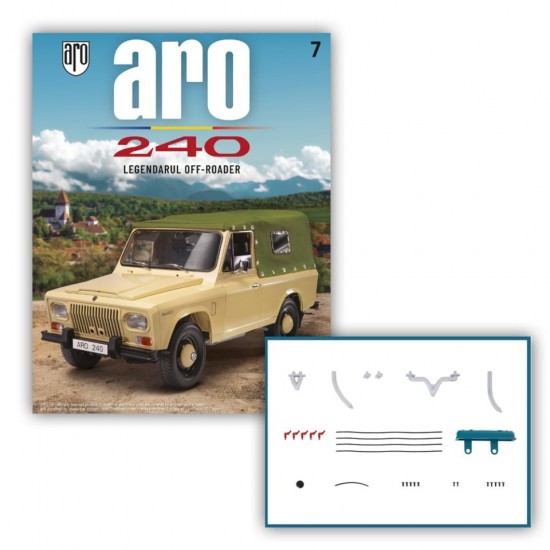 Macheta auto ARO 240 KIT Nr.7 - elemente motor, scara 1:8 Hachette