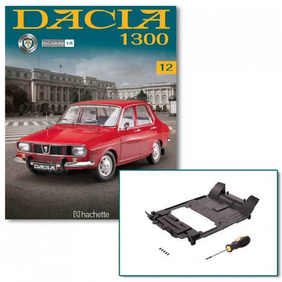 Macheta auto Dacia 1300 KIT Nr.12 - elemente sasiu1, scara 1:8 Hachette