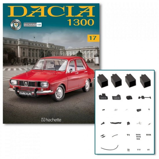 Macheta auto Dacia 1300 KIT Nr.17 - elemente sasiu3, scara 1:8 Hachette