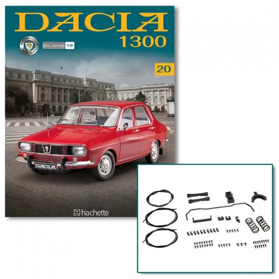 Macheta auto Dacia 1300 KIT Nr.20 - elemente sasiu5, scara 1:8 Hachette