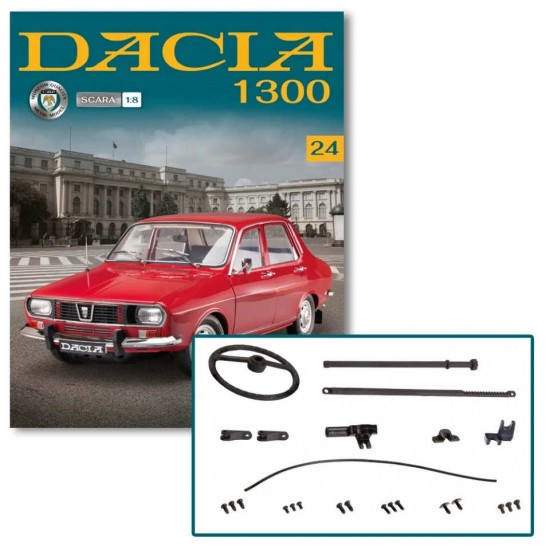 Macheta auto Dacia 1300 KIT Nr.24 - elemente directie, scara 1:8 Hachette