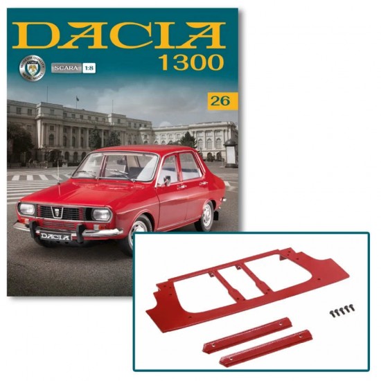 Macheta auto Dacia 1300 KIT Nr.26 - elemente compartiment motor, scara 1:8 Hachette