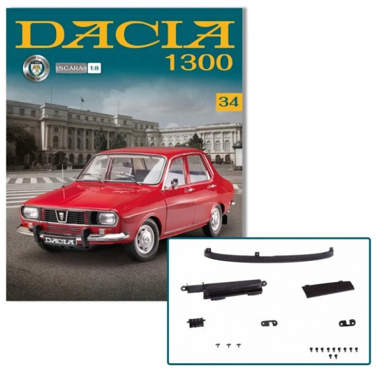 Macheta auto Dacia 1300 KIT Nr.34 - elemente bord2, scara 1:8 Hachette