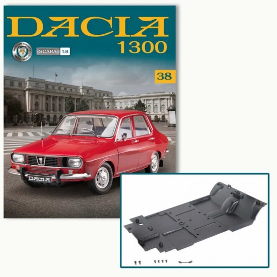 Macheta auto Dacia 1300 KIT Nr.38 - elemente sasiu4, scara 1:8 Hachette