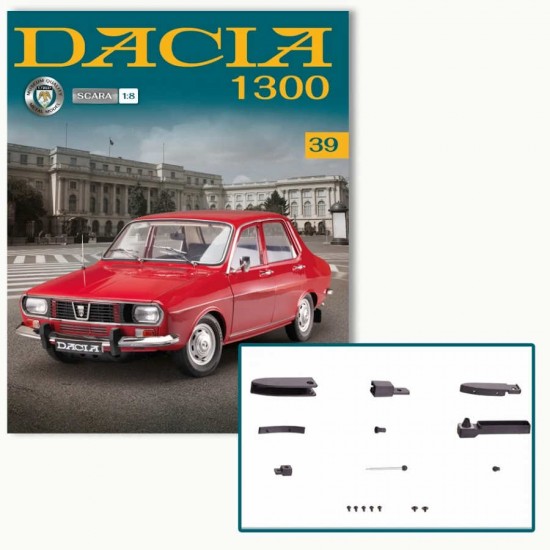 Macheta auto Dacia 1300 KIT Nr.39 - elemente sasiu5, scara 1:8 Hachette