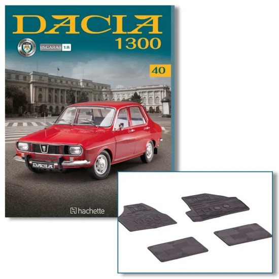 Macheta auto Dacia 1300 KIT Nr.40 - covorase, scara 1:8 Hachette