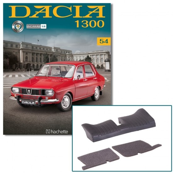 Macheta auto Dacia 1300 KIT Nr.54 - elemente bancheta, scara 1:8 Hachette