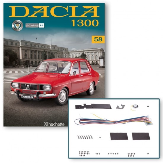 Macheta auto Dacia 1300 KIT Nr.58, scara 1:8 Hachette