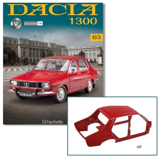 Macheta auto Dacia 1300 KIT Nr.63, caroserie, scara 1:8 Hachette